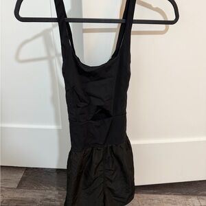 Black Running Romper